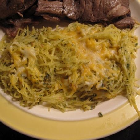 Baked Spaghetti Squash with Garlic and Butter