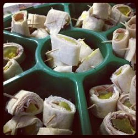 Ham & Dill Pickle-Tortilla Rolls