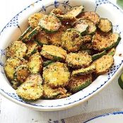 Addictive Baked Zucchini Chips