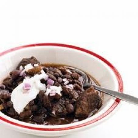 Slow-Cooker Beef and Black-Bean Chili
