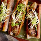 Asian Meatball Subs With Hoisin Mayonnaise