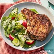 Vietnamese Pork Chops with Cucumber-Radish Salad