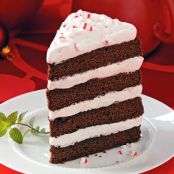 Fudgy Peppermint Stick Torte