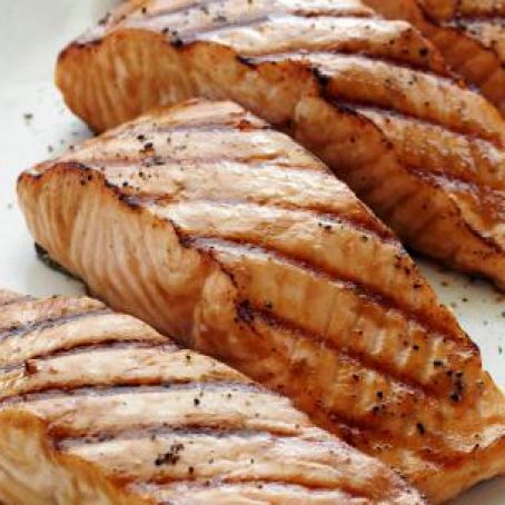 MISO-GINGER MARINATED GRILLED SALMON