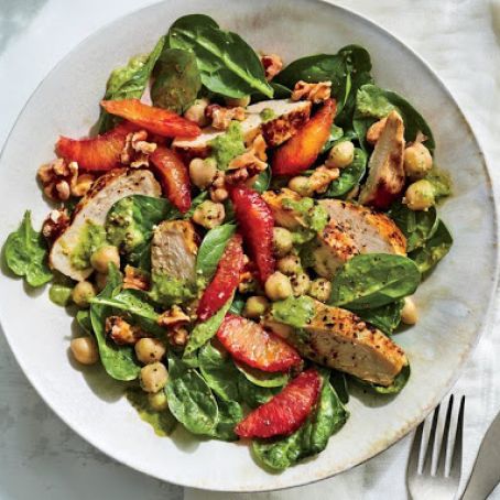 Chickpea Spinach Salad