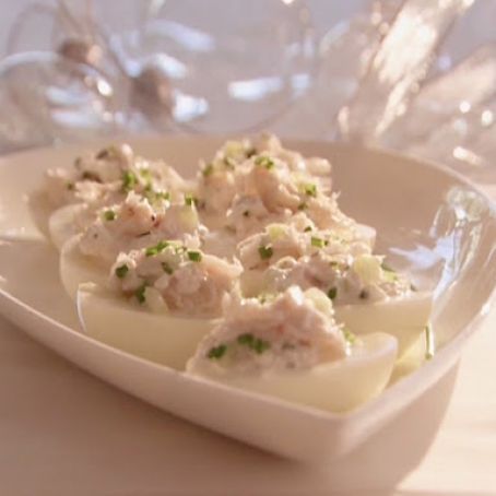 Deviled Eggs with Crab
