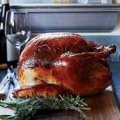 Bourbon-Glazed Turkey with Pearl Onion Giblet Gravy