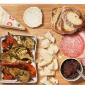 Antipasto Platter With Grilled Vegetables