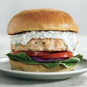 Salmon Burgers with Dill Tartar Sauce