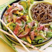 Ginger Beef Salad with Miso Vinaigrette