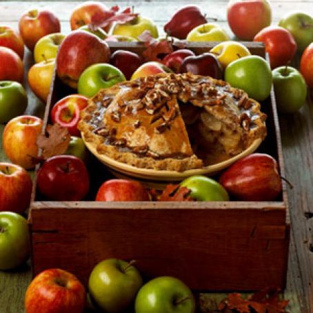 Apple-Pear Praline Pie