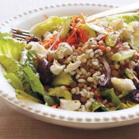 Barley and Lentil Salad with Goat Cheese