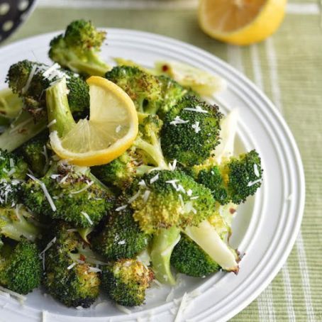 Lemon Parmesan Foil-Pack Broccoli