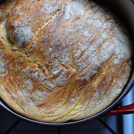 Bread: easy crusty bread {dutch oven}