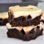 Cheesecake Brownies with Chocolate Fudge