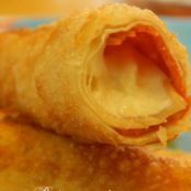 Fried Mozzarella-Pepperoni Egg Roll