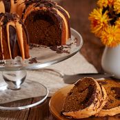 Chocolate-Pumpkin Marble Cake