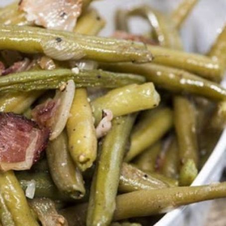 Green Beans Bacon Chef Ron Lock
