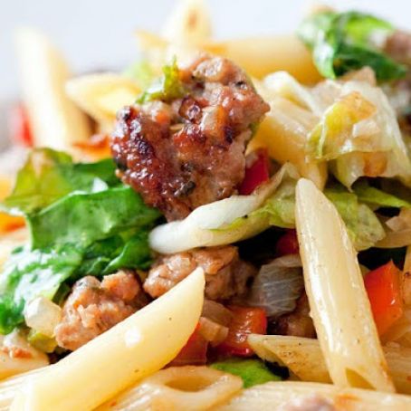 Penne With Sausage and Escarole