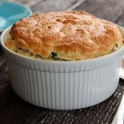 Spinach and Cheddar Souffle