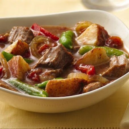 Slow Cooker Steak and Potatoes Dinner