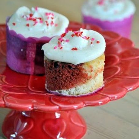 Red Velvet Marble Cupcakes