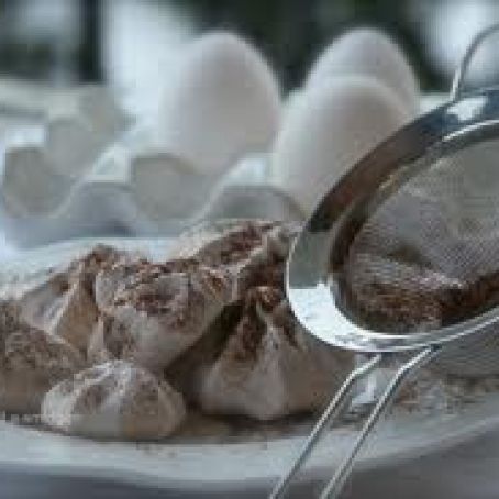 Chocolate Malted Meringues