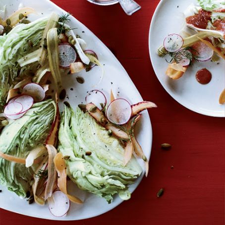 Iceberg Wedges with Roasted Tomato Dressing