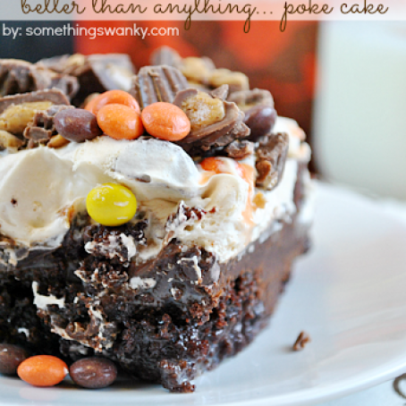 REECE'S CUP POKE CAKE