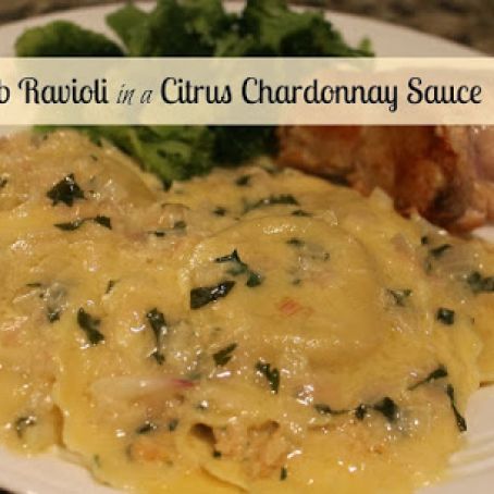 Crab Ravioli in a Citrus Chardonnay Sauce