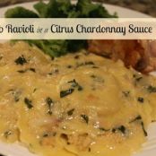 Crab Ravioli in a Citrus Chardonnay Sauce