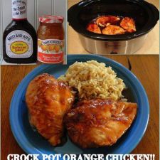 Easy Crock Pot Orange (Peach) Chicken