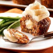 MEAT LOAF CUPCAKES WITH MASHED POTATOES