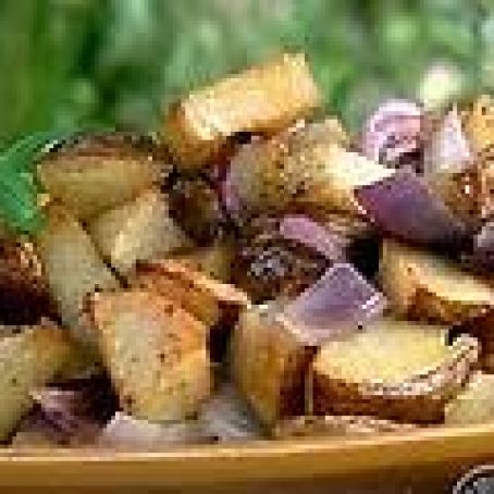 Vinegar-Coarse Salt Chipotle Roasted Potatoes