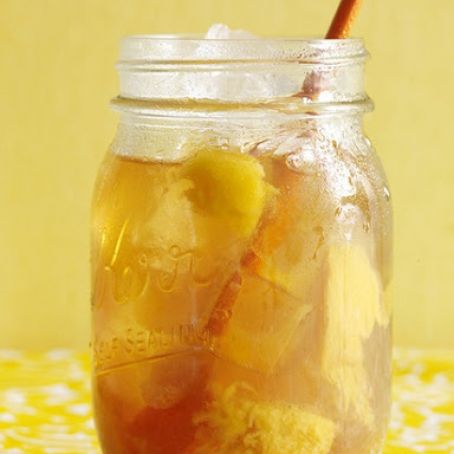 Peach Ginger Iced Tea