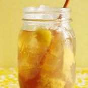Peach Ginger Iced Tea