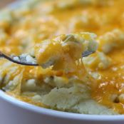 Cheesy Mashed Potatoes with Green Chile