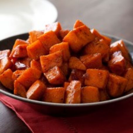 Roasted Sweet Potatoes with Honey and Cinnamon