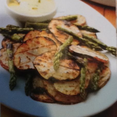 Grilled Potatoes & Asparagus