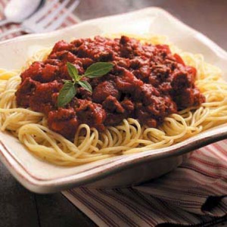 Easy Slow-Cooked Spaghetti Sauce Recipe