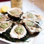 Broiled Oysters on the Half Shell with Fines Herbes