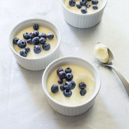Lemon Posset with Berries