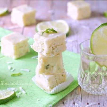 Tequila Lime Coconut Fudge