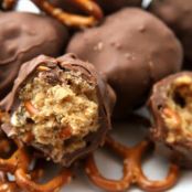 Chocolate Peanut Butter Pretzel Truffles