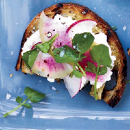 Feta-and-Radish Toasts