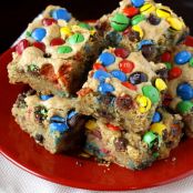 Thick and Chewy M&M Bars