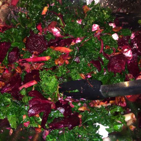 Roasted Beets and Kale Salad
