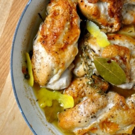 Braised Chicken with Lemon and Capers