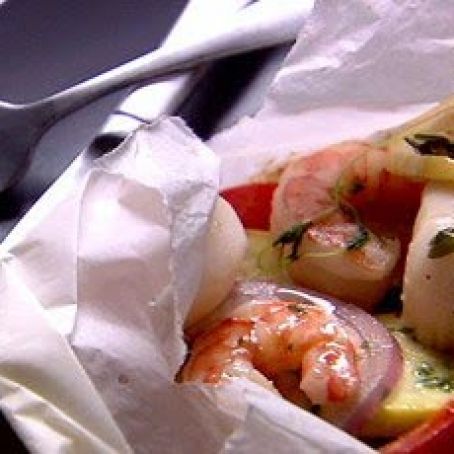 Seafood in Parchment Parcels