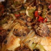 Chicken, Mushrooms, and Peppers.  Oh My!